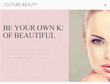 Tablet Screenshot of couturebeauty.ie